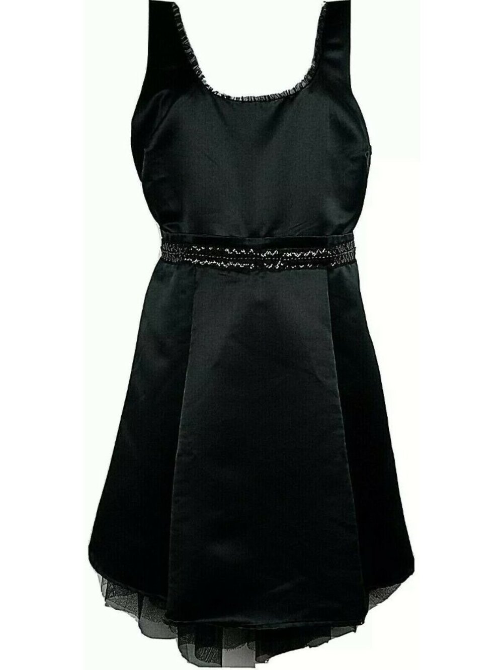 Formal Black Dress 13 Juniors Princess Vera Wang Satin Soft Girl Party Coquette